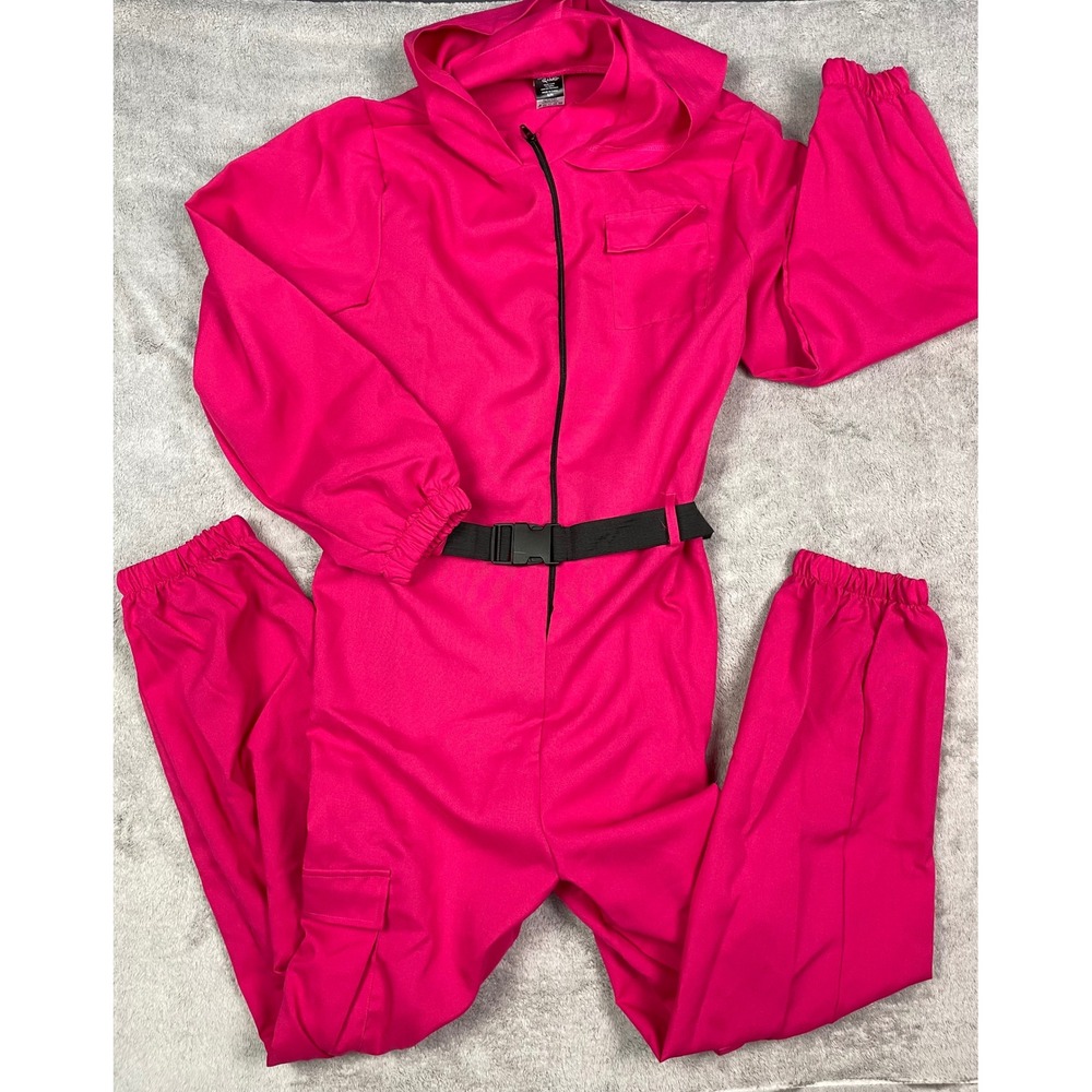 Official Spirit Halloween Netflix Squid Game Pink Guard Jumpsuit Costume S/M